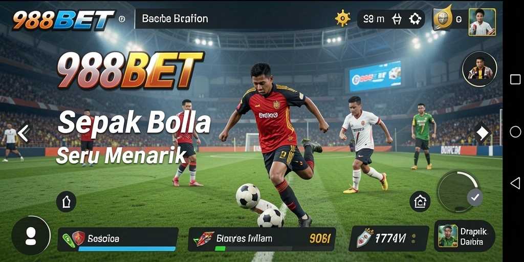 Gameplay menarik di 988BET dengan aksi sepak bola yang realistis.