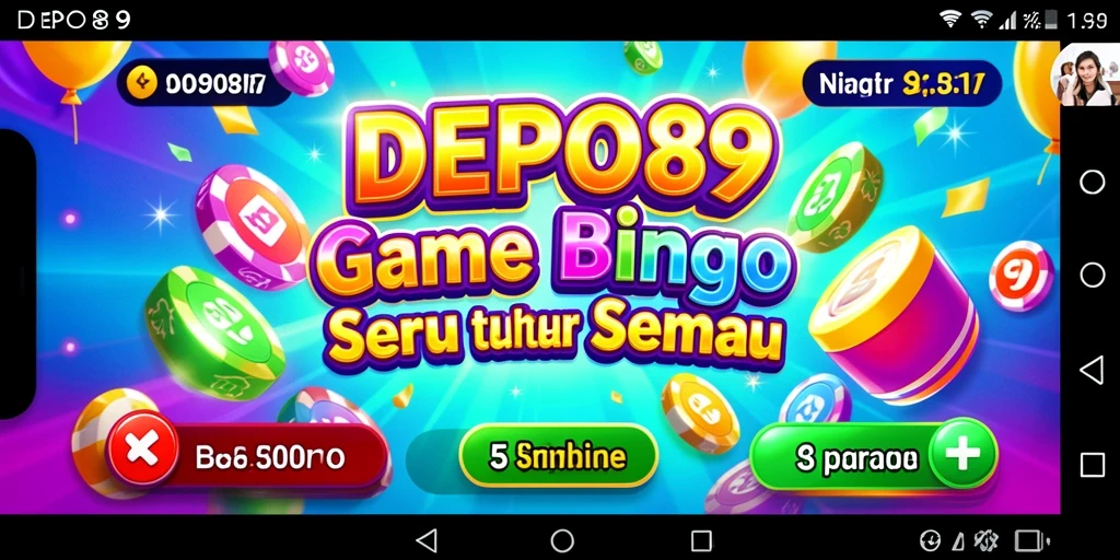 Screenshot gameplay DEPO89 yang menampilkan suasana seru Bingo.