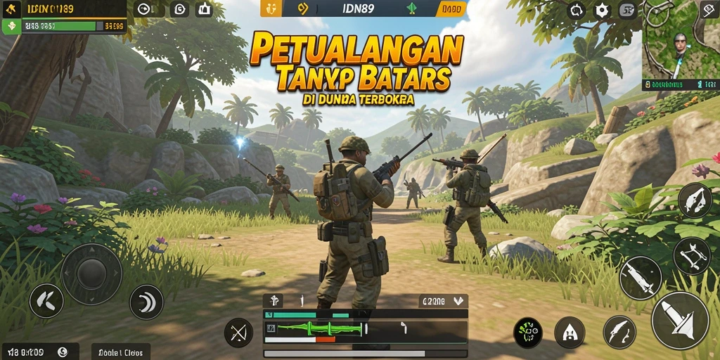 Tampilan gameplay IDN89 menampilkan eksplorasi dunia terbuka yang menarik.