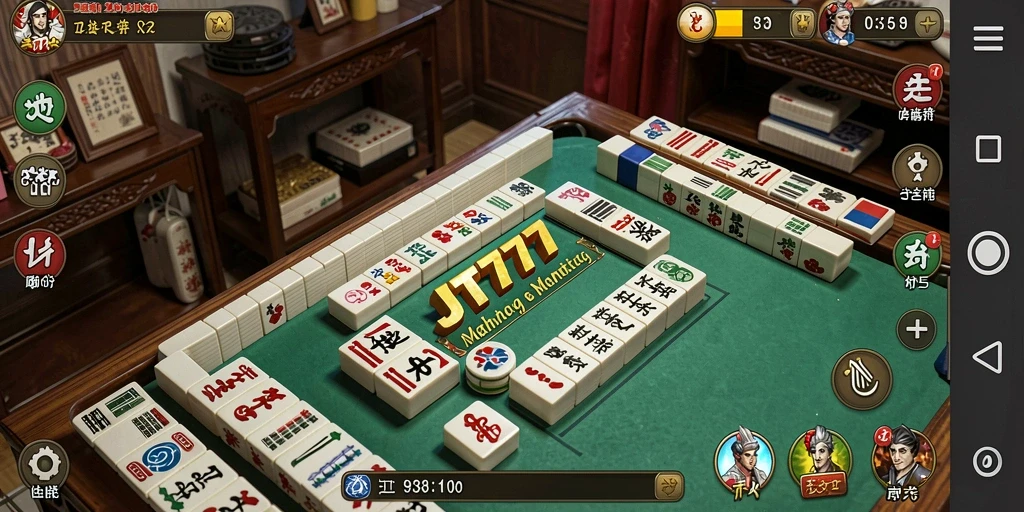 Tampilan screenshot JT777 yang menunjukkan gameplay Mahjong yang menarik.