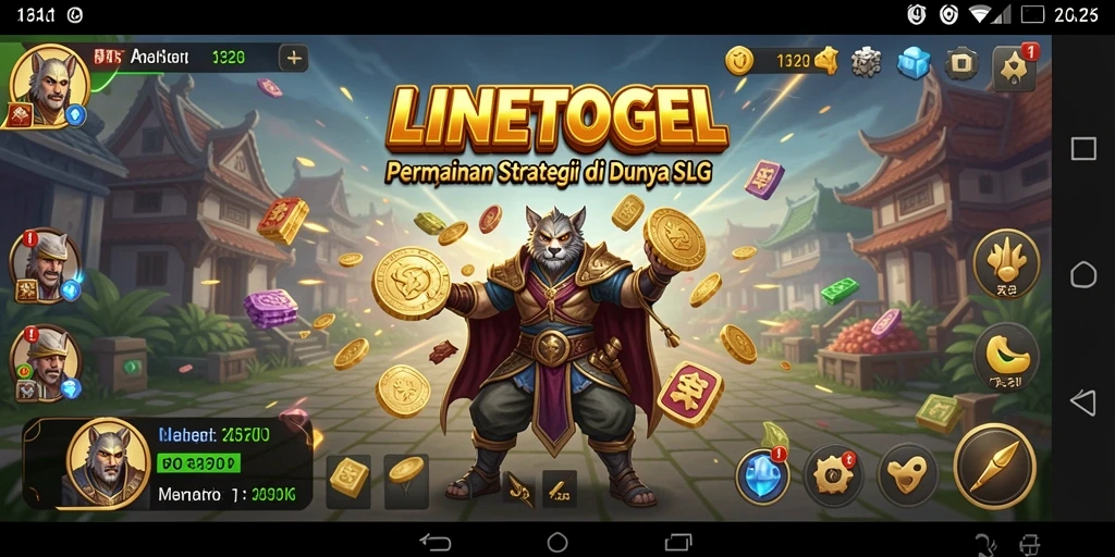 Screenshot gameplay LINETOGEL yang menampilkan pertempuran strategi dengan grafik menarik.
