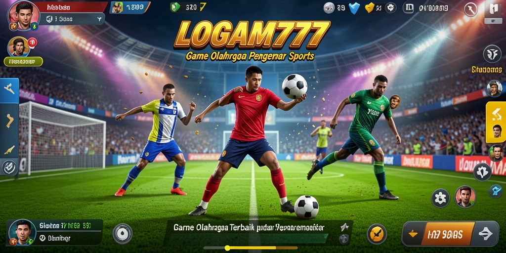 Screenshot LOGAM777 menampilkan aksi pertandingan olahraga yang intens dan seru.