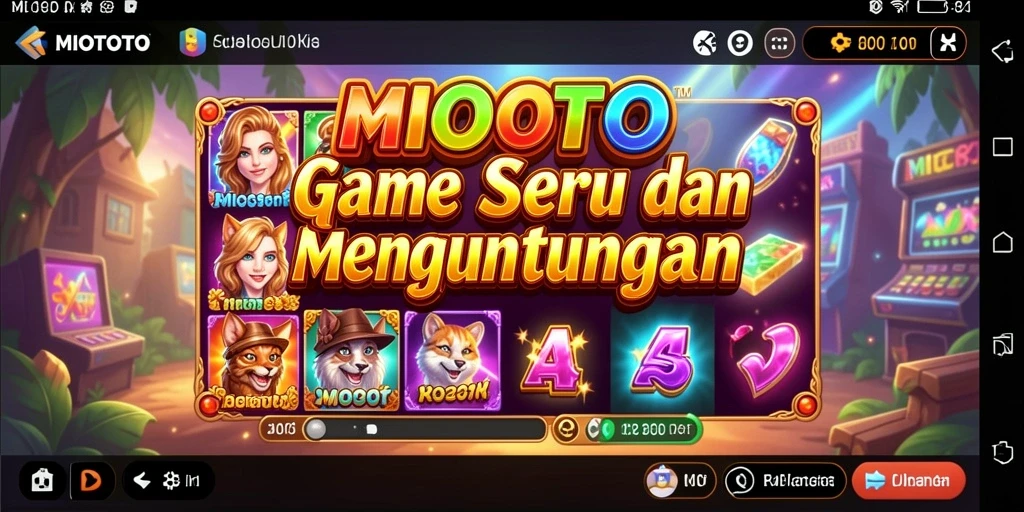 Tampilan gameplay slot yang menarik dan seru di MIOTOTO.