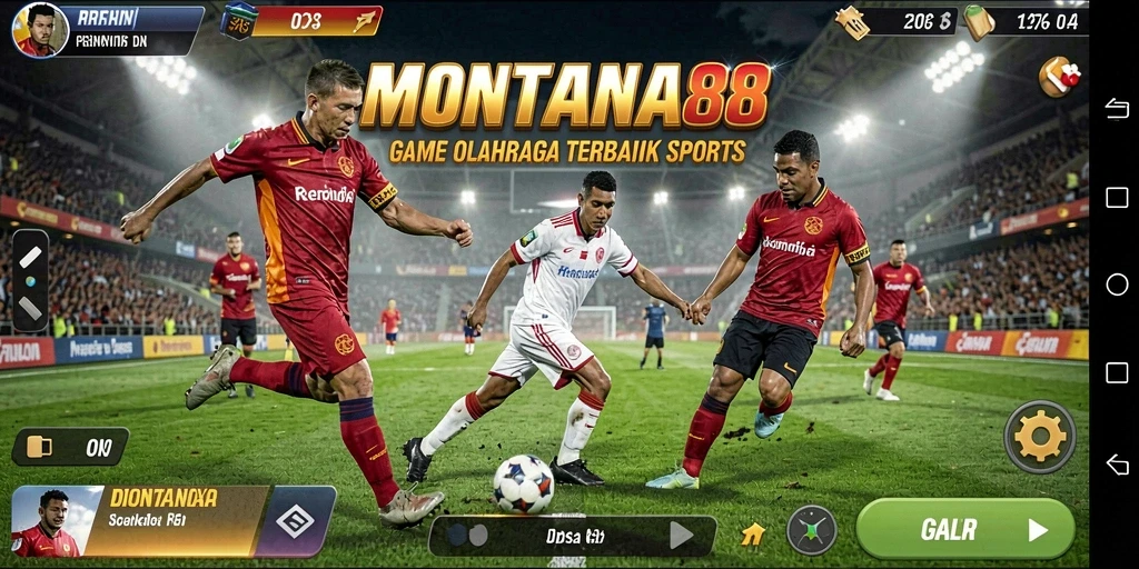 Tampilan screenshot gameplay MONTANA88 menunjukkan aksi olahraga yang seru.