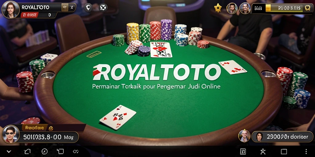 Tampilan menarik dari permainan Poker ROYALTOTO.