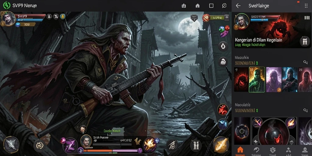 Tangkapan layar dari gameplay mengerikan SVIP9 yang menegangkan.
